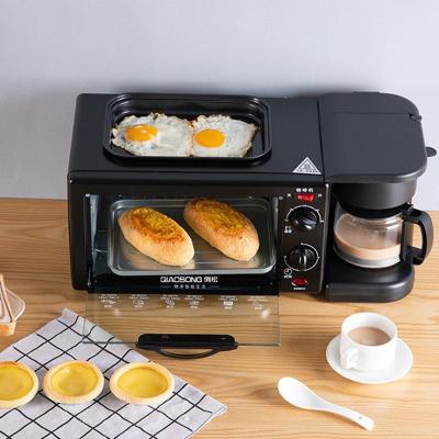 China Large Capacity 12L Outdoor High Quality Toaster Oven Coffee Maker 3 in 1 Multi Function Breakfast Maker Machine for sale