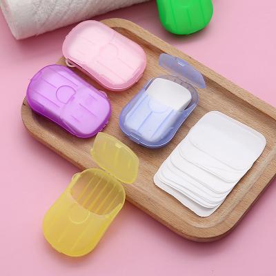 China Wholesale Soap Mini Paper Soap Boxed Foam Hand Base Cleaning Portable Outdoor Disposable Wash for sale