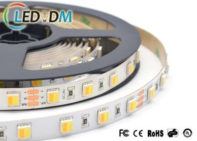 China 2 en 1 tira ajustable 60 LEDs/M de la luz de SMD 5050 CCT LED para la iluminación interior en venta