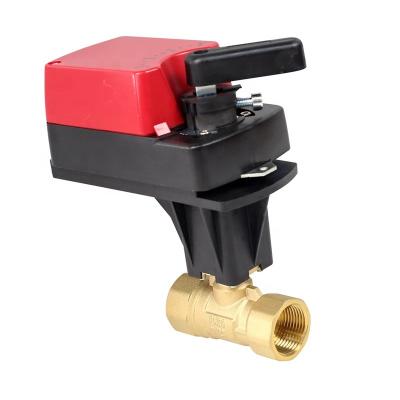 China With Damper 1 Inch Two Way Electric Actuator DN25 Ball Valve Motorized Water Control Linear Motor Rotary Electric Valve for sale