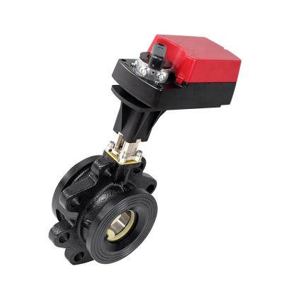 China With Two Way Motorized Rotary Actuator Motor Control Electric Ball Valve DN80 Water Damper Electric Valve With 16Nm Damper Actuator for sale