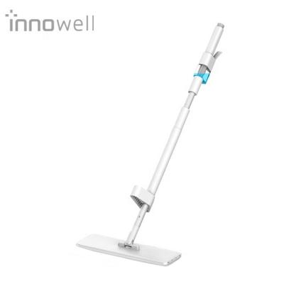 China Innowell Cleaning Tools Pipe Water Storage Hands Home Floor Damp Free Durable Aluminum Microfiber Flat Spray Brooms for sale