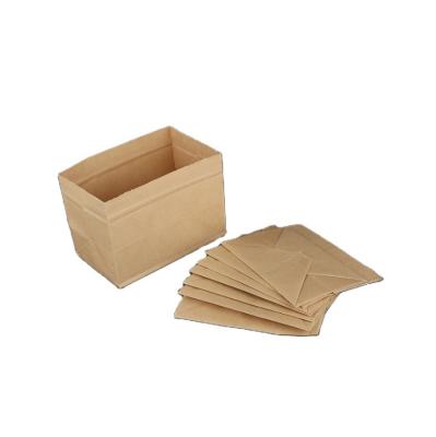 China Recyclable Manufacturing Customized Square Bottom Kraft Paper Bag Can Be Printed OGO Paper Bag Household Storage Film Kraft Paper Bag for sale