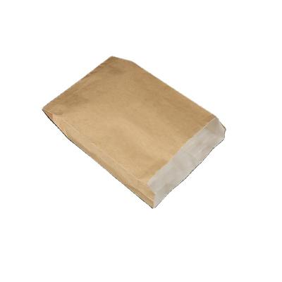 China Recyclable Fried Shredded Cake Oil Proof Bag Food Tip Bottom Packaging Yellow Paper Bag Fried Packing Bag for sale