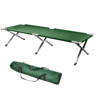 China Adult Outdoor Folding Camping Cot Cot Folding Camping Crib Bed Military Fold Outdoor Sleeping Bed for sale