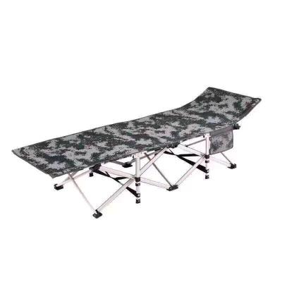 China Wholesale Outdoor Camping Garden Furniture Aluminum Alloy Metal Folding Ultralight Portable Fishing Bed for sale