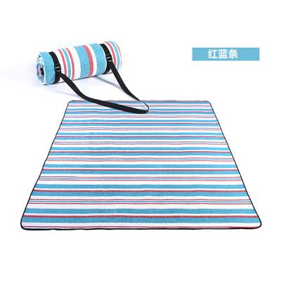 China Travel Cheap Price Stripe Portable Folding Packed HT Outdoor Waterproof Camping Mat for sale