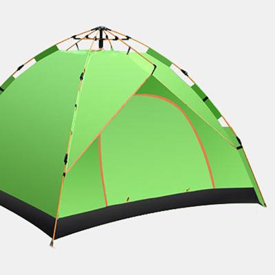 China Wholesale Straight Tying Type 3-4 People Fully Automatic Gear Open Tents In Running Double Camping Tent Sun Tent for sale