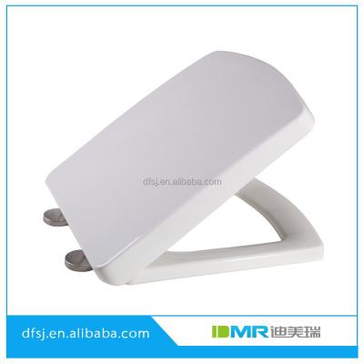 China Slow-end Toilet Seats Euro Style Heavy Soft Close Toilet Seat Stainless Steel Hinge for sale