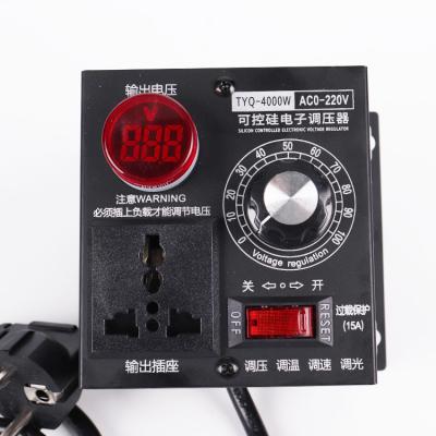 China 10000W AC110V 220V 75A SCR Voltage Regulator Speed Controller Dimmer Thermostat for sale