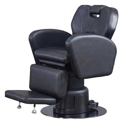 China New Design Contemporary Salon Electric Barber Shop Barber Chair Cipri Leather, Lifting Folding, Color Customizable LOGO for sale