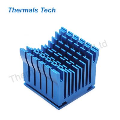 China Aluminum Graphics Card Computer GPU CPU Heatsink 43*40*36 mm With Fan For PCB Board for sale