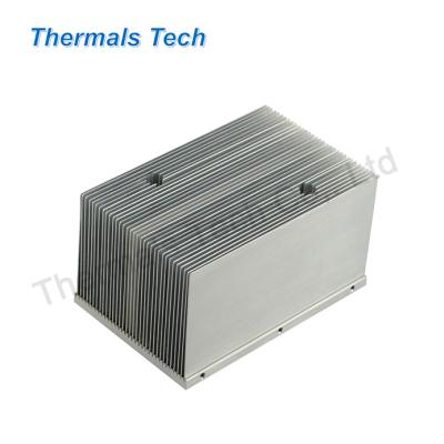 China Custom Square Aluminum Big Radiator Fin Bond Radiator Without Mold for sale