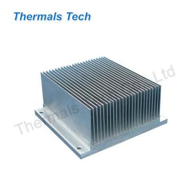 China Custom Crimped Heatsink Fin Radiator With Standard Aluminum Profile Without Machining Fee for sale