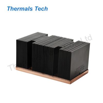 China Custom Aluminum Radiator Fin Bond Big Square Radiator Without Mold Cost for sale