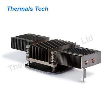 China 2011 Two Phase Heatsink With Heat Pipe And Extruded Base For Cpu Industrial Series for sale