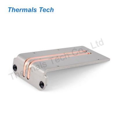 China Computer Case Heat Pipes Radiator With Folding Extruded Base For Electrical Energy Storage for sale