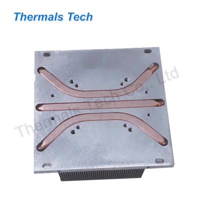 China Stage Light LED 500W Heat Pipe Heatsink For High Power Stage Light LED Module for sale