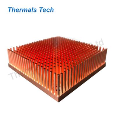 China OEM ODM Aluminum Forging Copper Pin Heat Sink With 80(L)*60(W)*5(H)mm for sale