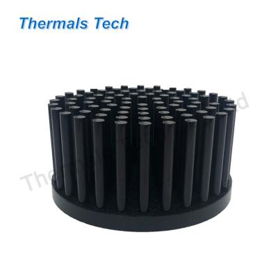 China LED Ceiling Light Pin Fin Heatsink for COB with Black Anodized for sale