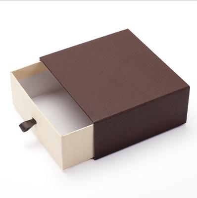 China Recycled Materials Factory Jewelry Packaging Gift Box Small Cardboard Drawer Storage Paper Box With Custom Logo for sale