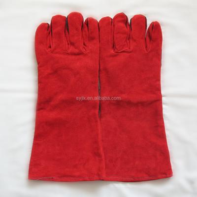 China Cow Leather Glove Comfortable Cowhide Split Welder Glove Leather Welding Working Gloves for sale