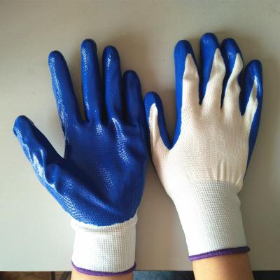 China Flexible nitrile coated glove for work for sale