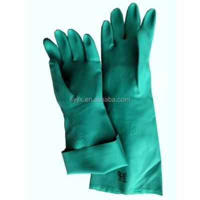 China Factory 46cm Long Sleeve Industrial Nitrile Gloves For Industry Hand Protection for sale