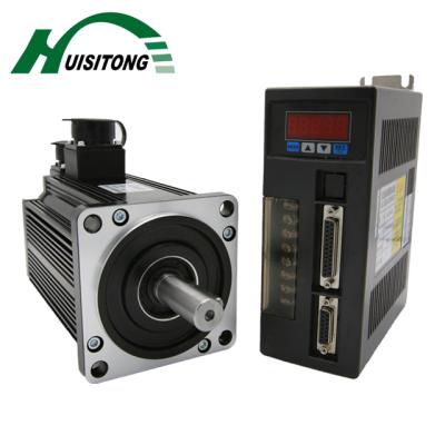 China China Supply 220V 1.5KW Drip Proof Three Phase AC Servo Motor CNC Servo Motor With Driver for sale