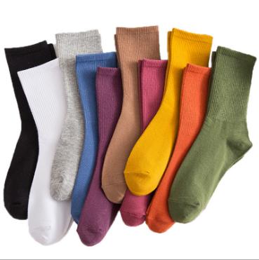 China New Style Breathable Quick Dry Women's Cotton Polyester Knitted Socks for sale