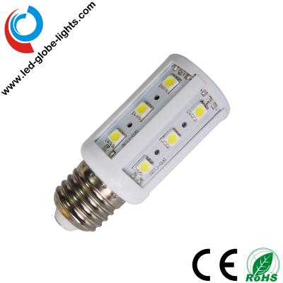 China 500 - 550 lúmenes 360 luz E27 del maíz del ángulo de haz del grado 5W LED con 24 SMD 5050 LED, lámpara del maíz del LED en venta