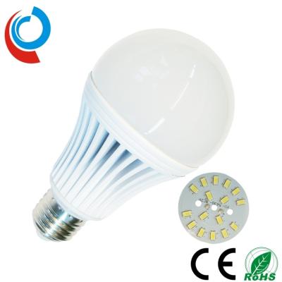 China Hot Sale RoHS  CE 9W E27 LED Bulb 2700 - 6500K /750 - 800 Lumens 16 SMD 5630 9W LED Globe Lights for sale