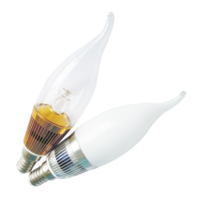 China Long Life Eco - Friendly 90, 100, 110 lumen 3W High Power E14 LED Candle Light Bulbs for sale