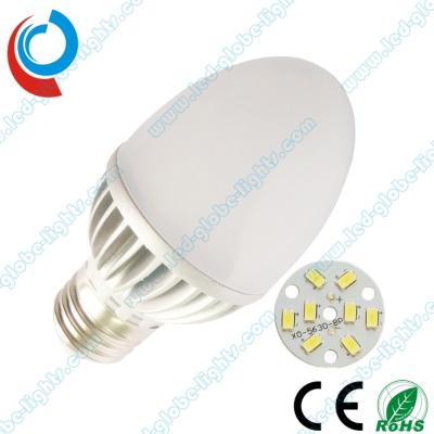 Κίνα 320 - 400 Lumen 2700 - 6000K Ε27 4W αλουμίνιο SMD LED λαμπτήρες πυράκτωσης φανοί (2 χρόνια εγγύηση) προς πώληση