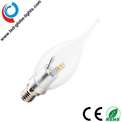 China 3W 12VDC, luz da vela do diodo emissor de luz E14 de 250~270lm 6 SMD 5630 com ângulo de feixe de 360 graus à venda