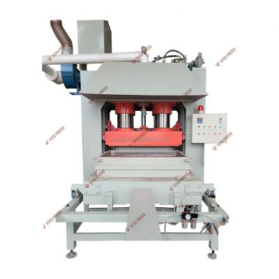 China woodworking process compression press wooden pallet making machine for wooden pallet for sale