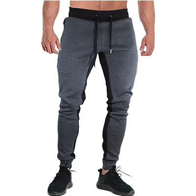 China Viable Wholesale Men's Breathable Gym Workout Pants Cotton Zipper Pockets Lightweight Bottoms for sale