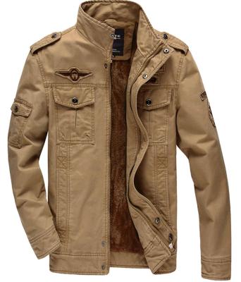 China Most Sustainable Sizes Casual Embroidered Military Jacket Coats Winter Coat Clothes Manufacturer for sale