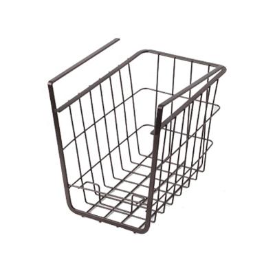 China Modern Metal Shelf Storage Basket Cabinet Storage Shelf Hanging Wire Locker Organizer for sale