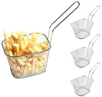 China Modern Stainless Steel Mini French Fries Small Gold Chip Metal Square Sneakers for sale