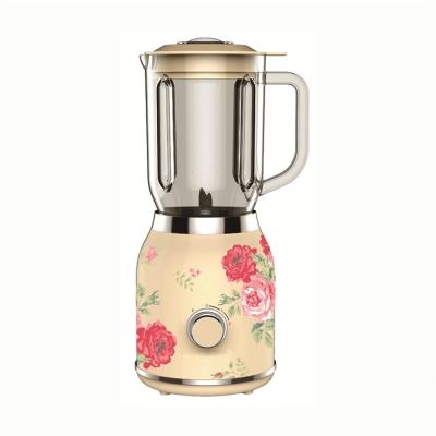 China Beautiful Home Appliance Multi-Fuction Printed Kitchen Electric Portable Blender, Factory Cheap Price Plastic Multi-fuction Blender for sale