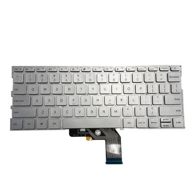 China Membrane US RU  language laptop keyboard for Xiaomi MI Air 13.3 inch 9Z.ND7BW.601 161301 backlight Silver factory new keyboard hot sale for sale