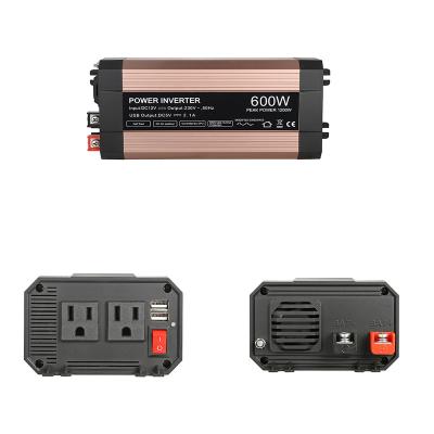 China High Quality AC 110v 220v Car Power Inverter 300w 600w 800w 1000w 1500w DC 12v 24v 48v Modified Sine Wave 22cm*11cm*6.88cm for sale