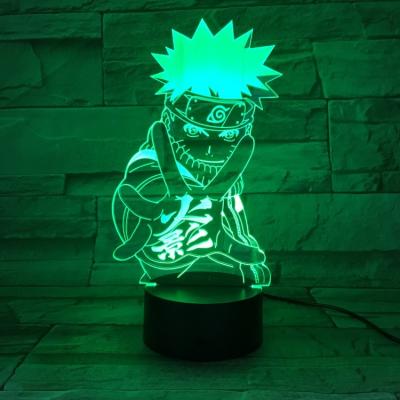 China Touch Create USB Touch Base Acrylic Uzumaki 3d Illusion Lamp Anime for sale