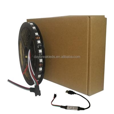 China DIY DC12V Black PCB 30 LED RGB WS2811 USB Pixel Led Strip Kit for sale