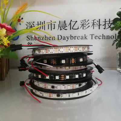 China DIY DC5V 5050 RGB Programmable Flexible Led Light Strip WS2811b SM16703 for sale