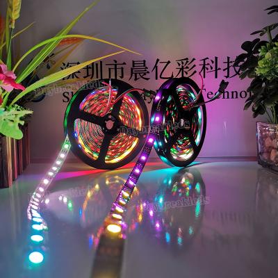 China DIY 5V IP67 Waterproof Programmable Cable Light Led Strip 60leds/m 300 RGB LEDs for sale