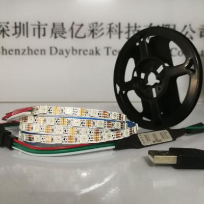 China DIY Create Light Flexible SMD 3535 60 LED TV Screen Display Background Mini SK6812 USB RGB Led Strip for sale