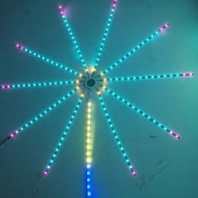 China Indoor Decorations Dream DIY Color APP Music Remote Fireworks DC5V 30 Meter RGB LED Pixel Fireworks Led Light for sale