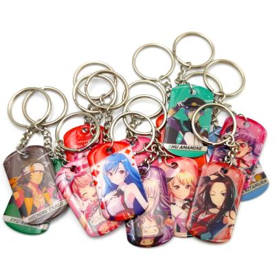 China Wholesale Souvenir Metal Key Chain Blanks, Custom Sublimation Anime Photo Hotel Mom Valentine Key Chain Charms Key Chain Accessories for sale